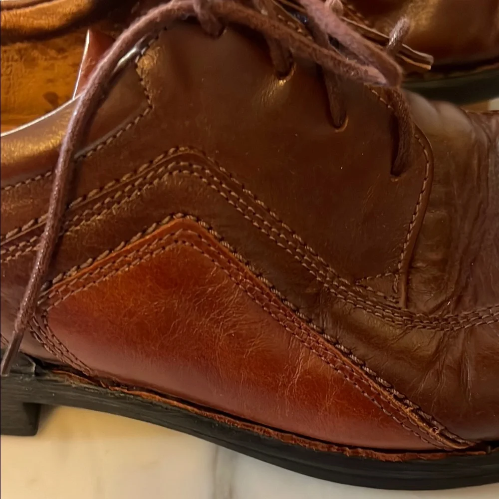 Josef Seibel Men's 43 Sander Oxford Leather Lace Up Dress Shoes